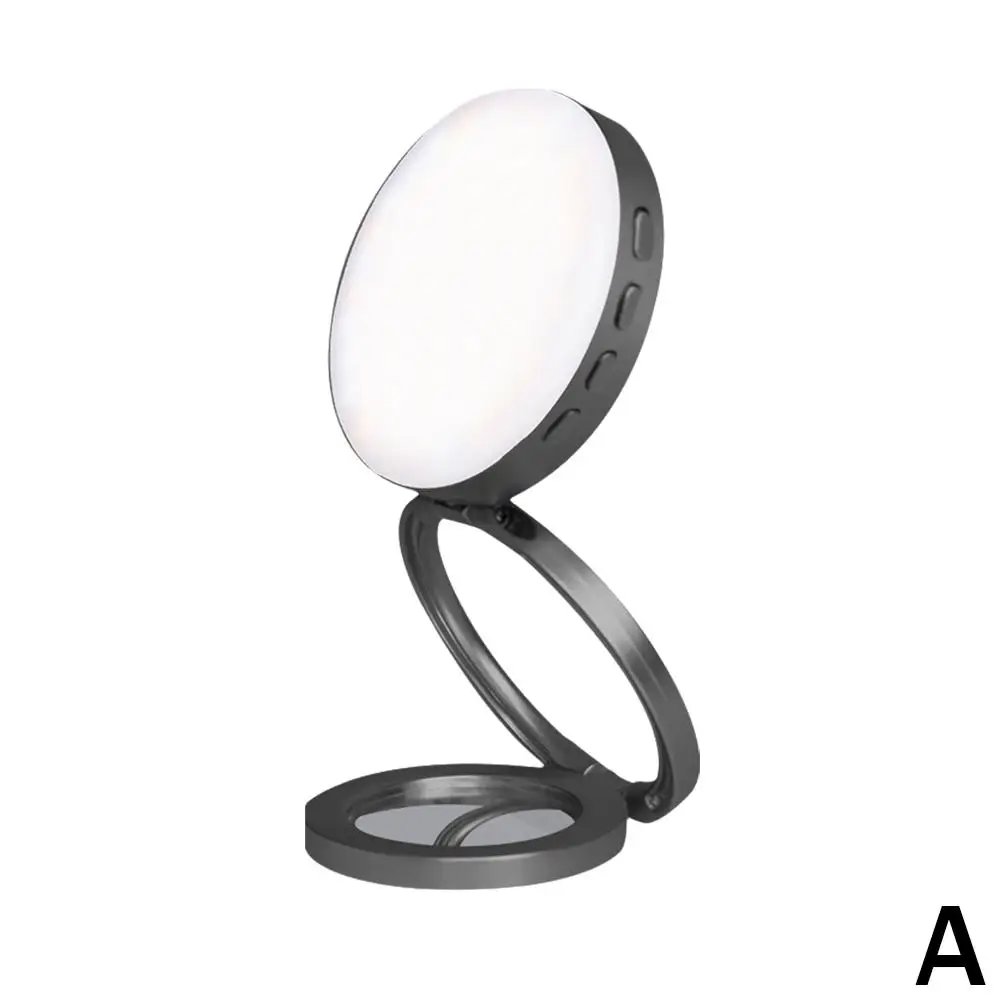 Foldablbe Magnetic LED Fill Light for Phone Selfie Light LED Video Light 2500K-9000K Makeup Mirror for Smartphone Vlog Self H7U3