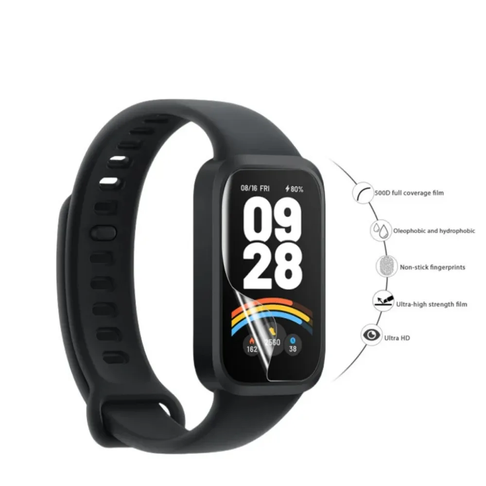 For Redmi Band 3 Xiaomi Smart Band 9 Active Soft TPU Film and PMMA Screen Protector
