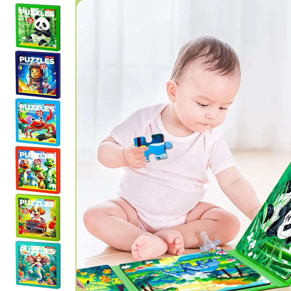

Cartoon Kids Magnetic Puzzles Multicolor Upgraded Developmental Toys Leveled Easy To Difficult Early Learining Magnet Jigsaw