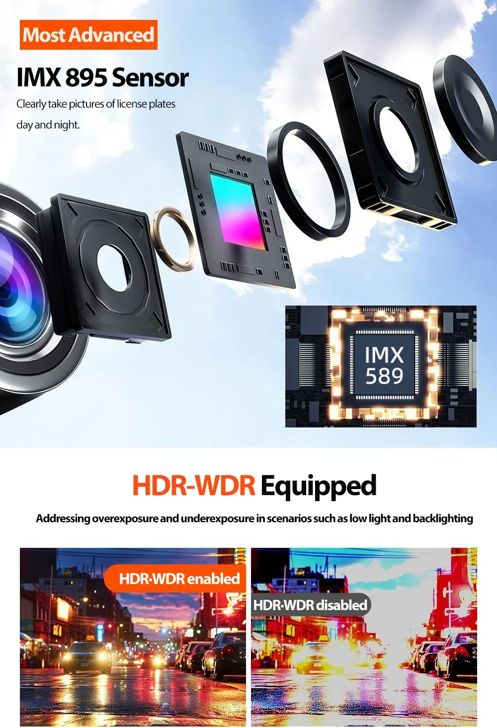 Cámara de salpicadero con espejo táctil 4K de 12 ", GPS IMX589, cámara Dual frontal y trasera, Control por aplicación WiFi, visión nocturna WDR, Monitor de estacionamiento, cámara DVR