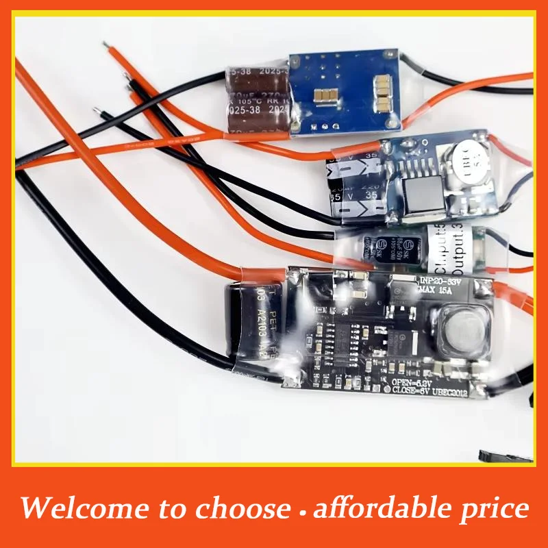 TH 1Pc new Full Shielding Antijamming Switching Regulator UBEC 5V 3A 5A 7A 15A For FPV RC Drone Receiver Power Supply External
