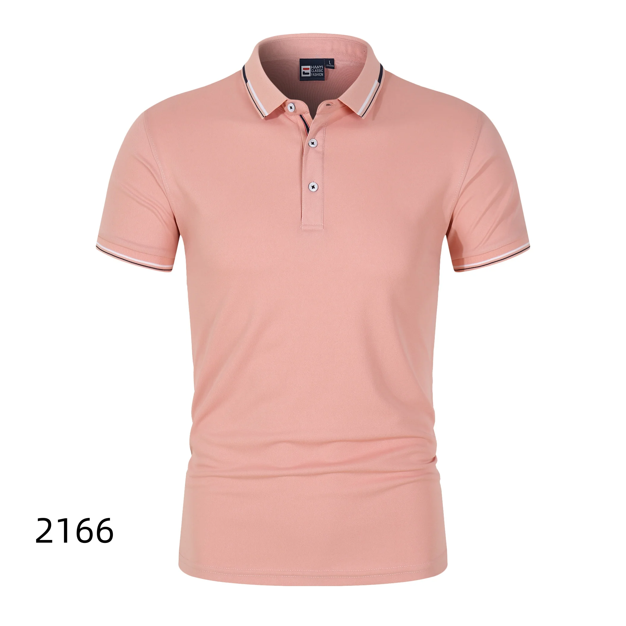 قمصان بولو رجالية صيفية رفيعة بأكمام قصيرة، قميص بولو رياضي كاجوال، ملابس علوية للرجال #1