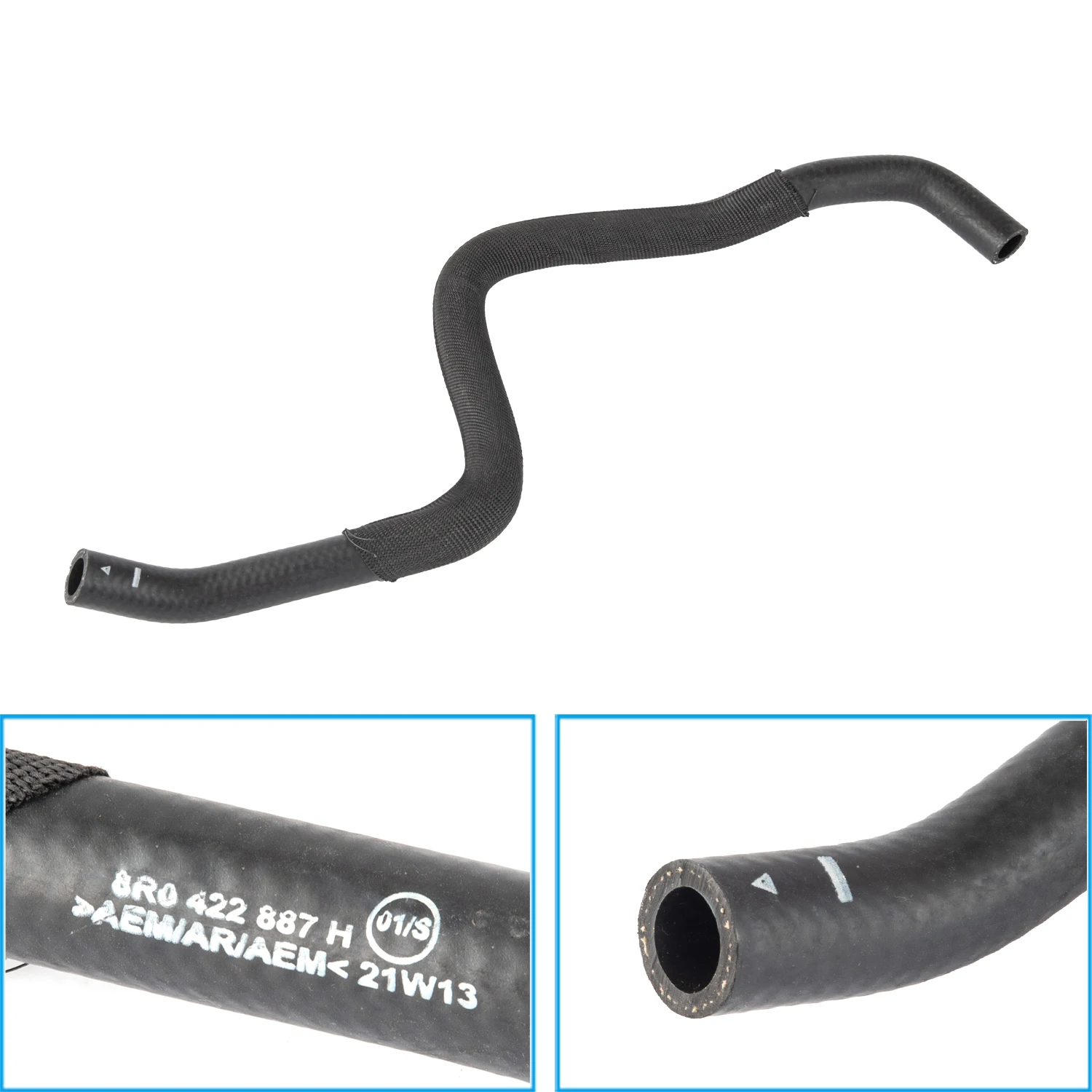 Genuine OEM Power Steering Reservoir Return Hose 8R0422887B,8R0422887H For AUDI Q5 Sport 2009-2012