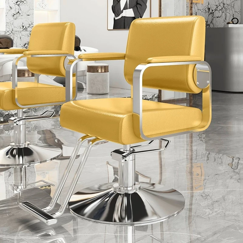 Professional Hairdresser Barber Chair Swivel Shampoo Makeup Barber Chair Waiting Styling Sillas De Oficina Commercial Furniture