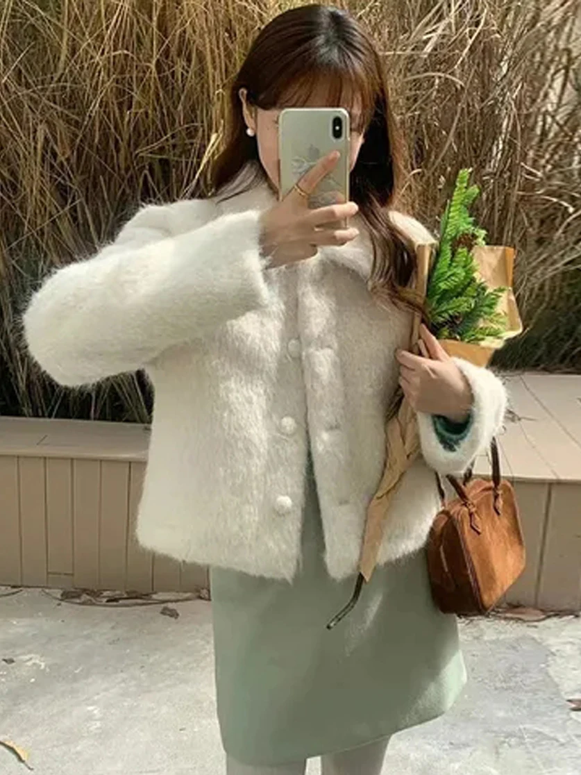 

Корейское пальто Sle ort, женское модное пальто с мягким воротником и воротником Jaet, молодежный дизайн, удобная однотонная верхняя одежда небольшого размера