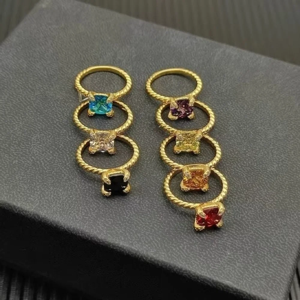 

High-quality Fashion Silver-Plated Ring Couple's Men and Women Rings Engagement Jewelry Wholesale