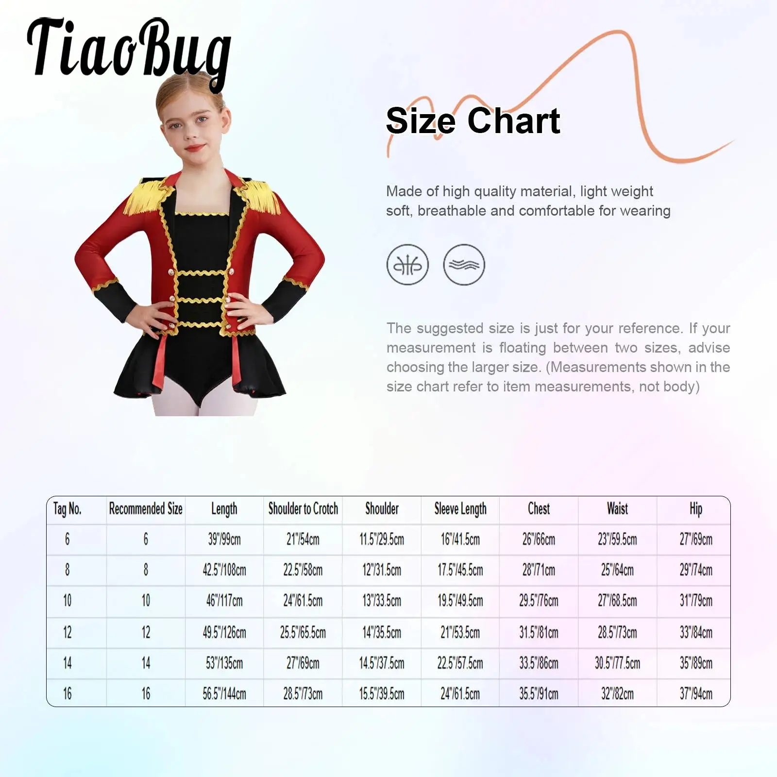 

Kids Girls Halloween Lion Tamer Costumes Circus Cosplay Dress Up Color Contrast Long Sleeve Epaulets Tassels Overlay Jumpsuit