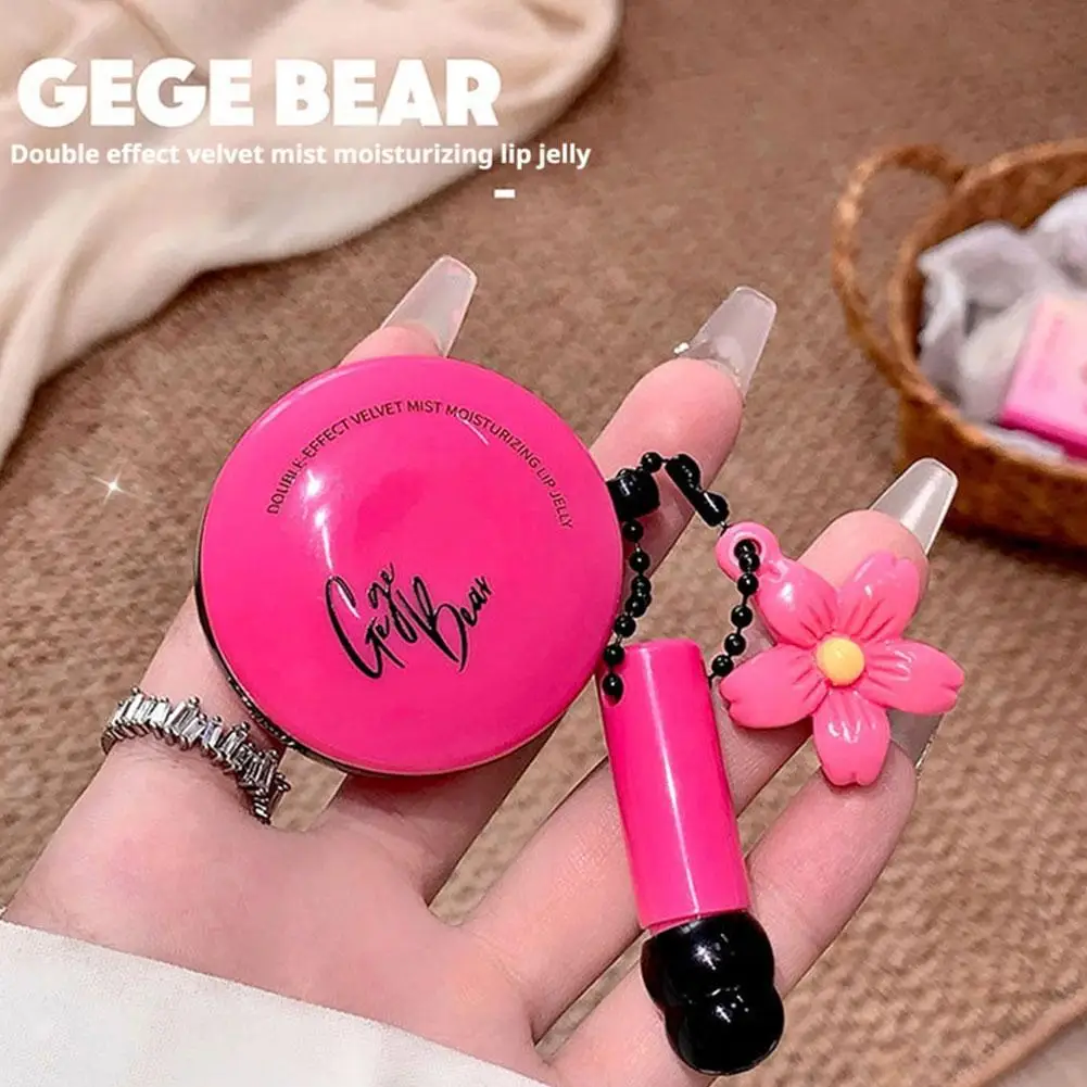 Brillant à lèvres velours mat, boue volumisante, teinte mate, longue durée, riche aux baies, Rouge, maquillage naturel pour les lèvres