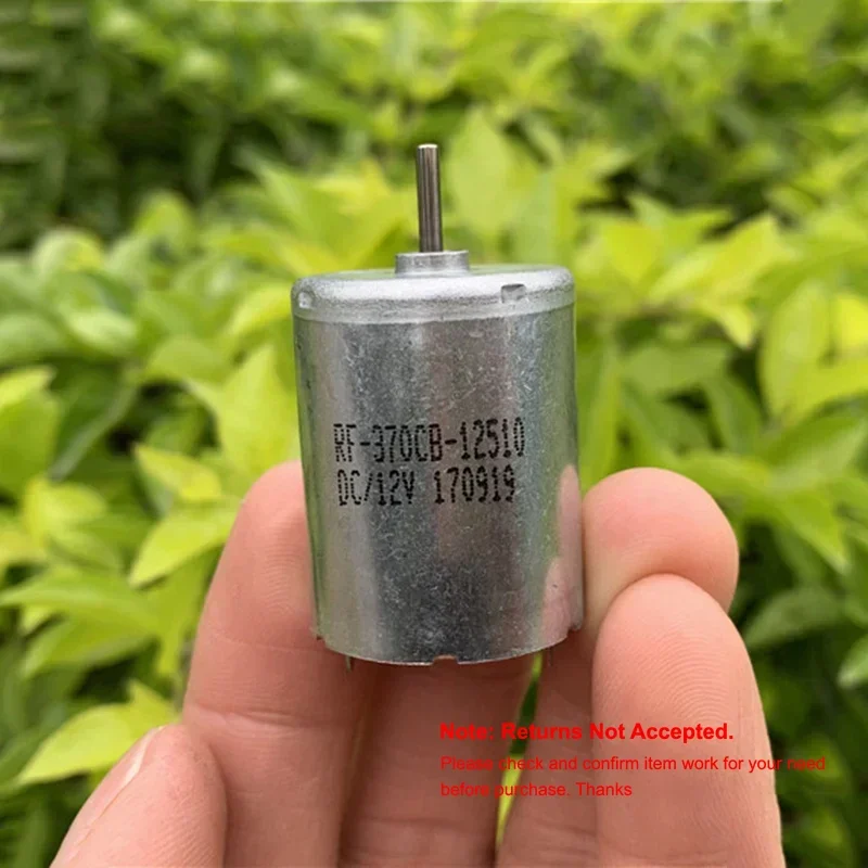 RF-370CB-12510 DC 5V-12V 3700RPM Precious Metal Brush Mini Mute Micro 24mm Round Electric Motor DIY Hobby Toy Fan Model