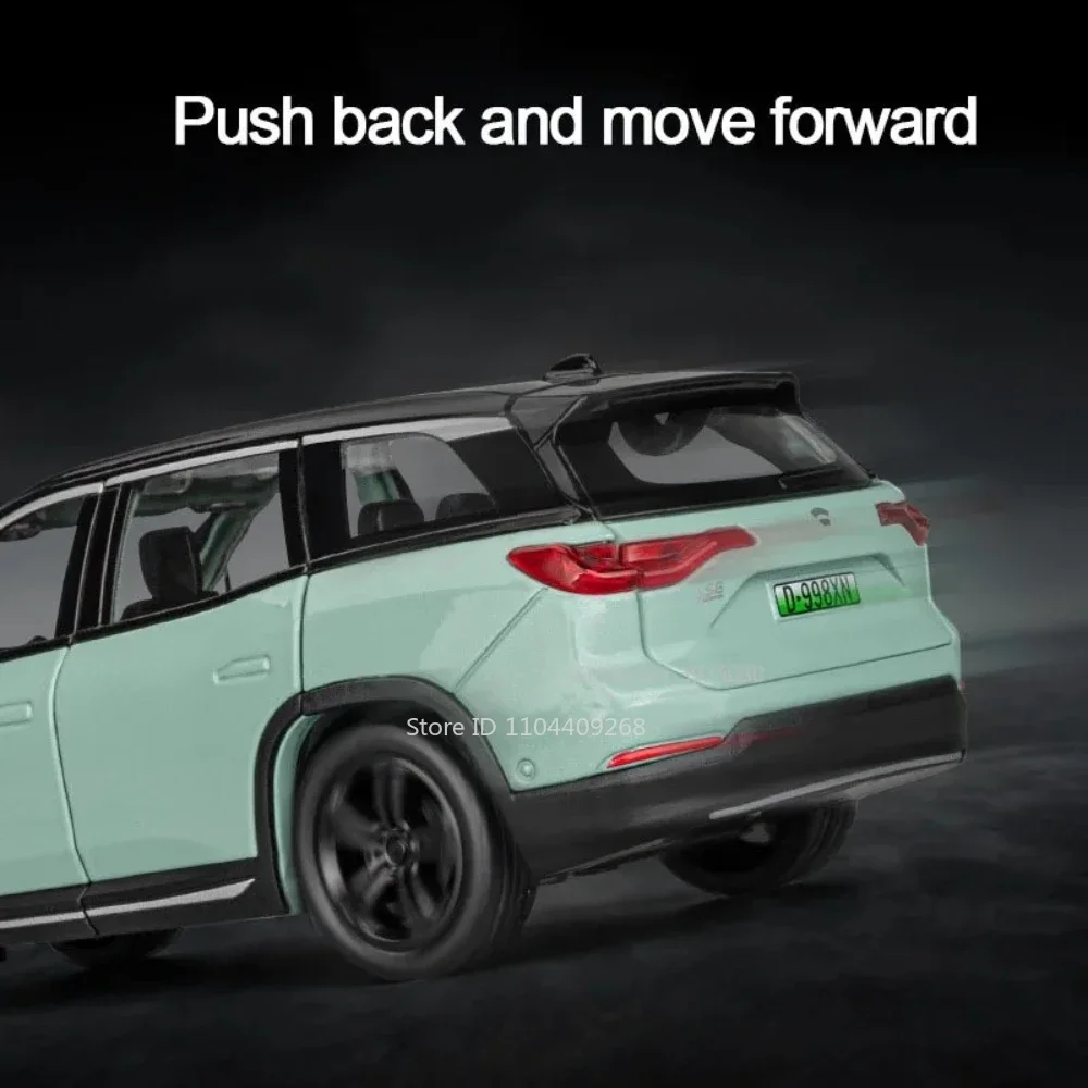 Escala 1:32 NIO ES8, nuevo modelo de coche Energry, juguete de aleación, sonido fundido a presión, luz, puertas extraíbles, modelos de vehículos abiertos, regalos de colección