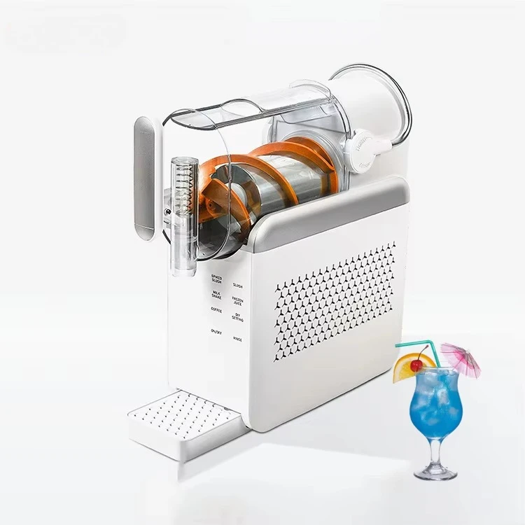 Small Home Ice Maker Single Cylinder Snow Melting Machine 2L Capacity Multi-functional Mini Cold Drink Slush Machine