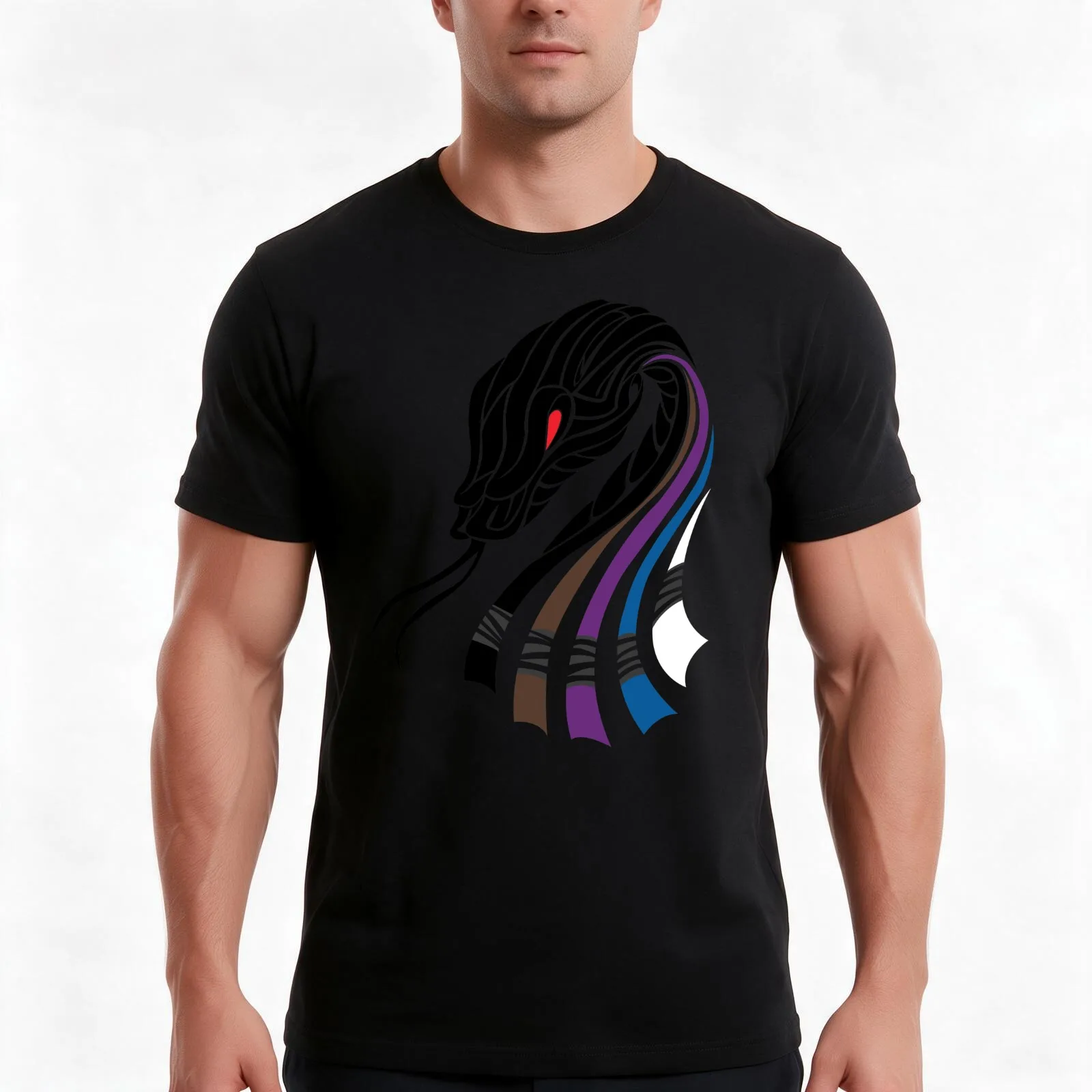 BJJ Snake Belts for Jiu Jitsu T-Shirt, Summer Casual Cotton Tee, Oversized Streetwear Tops, Vintage Graphic Print, 100% Cotton