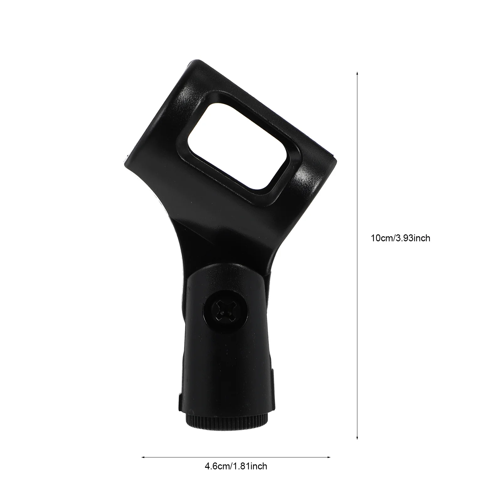 

6Pcs Reliable H-Shaped Microphone Mount for Heavy Duty Use in Conference Rooms and Public Places Black Plastic Microphone Holder