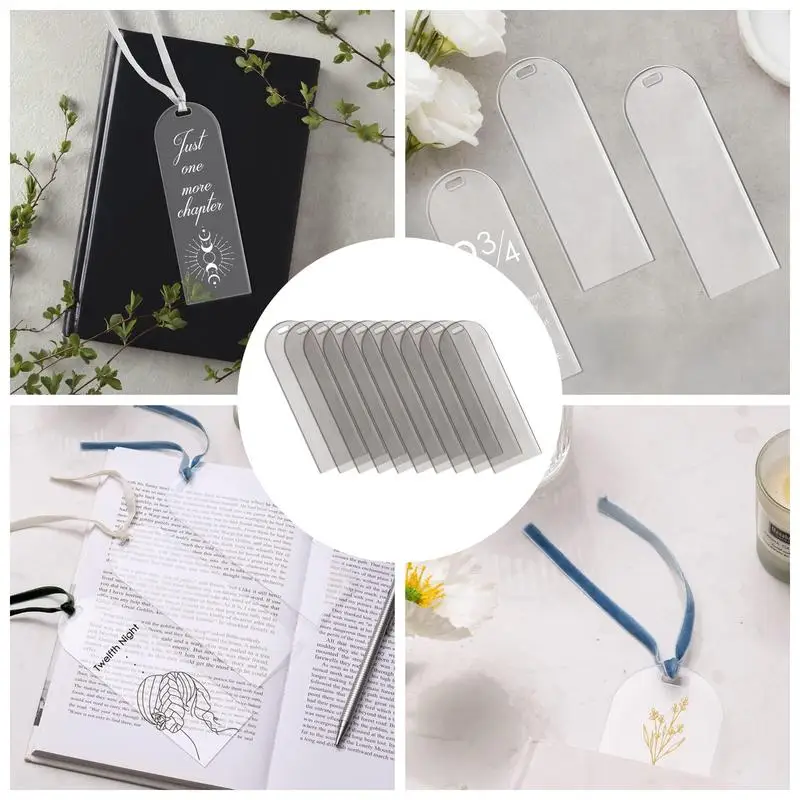 Acrylic Blank Bookmark Clear Blanks Bookmarks Reusable Acrylic Book Markers For Classroom Projects Card And Gift Sign Present