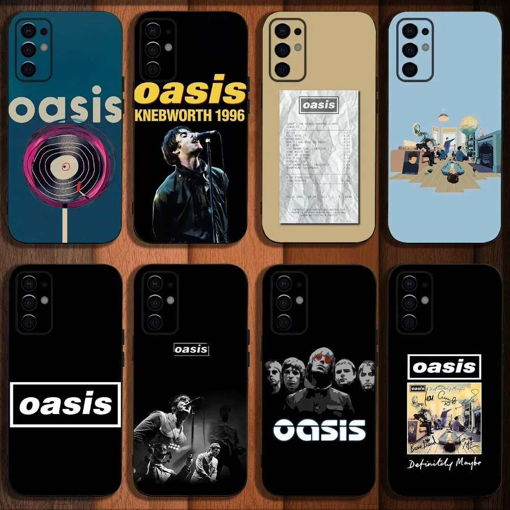 O-Oasis-s B-Band Phone Case For Samsung S24,S21,S22,S23,S30,Ultra,S20,Plus,Fe,Lite,Note,10,9,5G Black Soft Cover