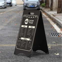 A-Shaped dupla face Movable Display Board, Floor Standing Blackboard, publicidade comercial Billboard, Bar Coffee Shop