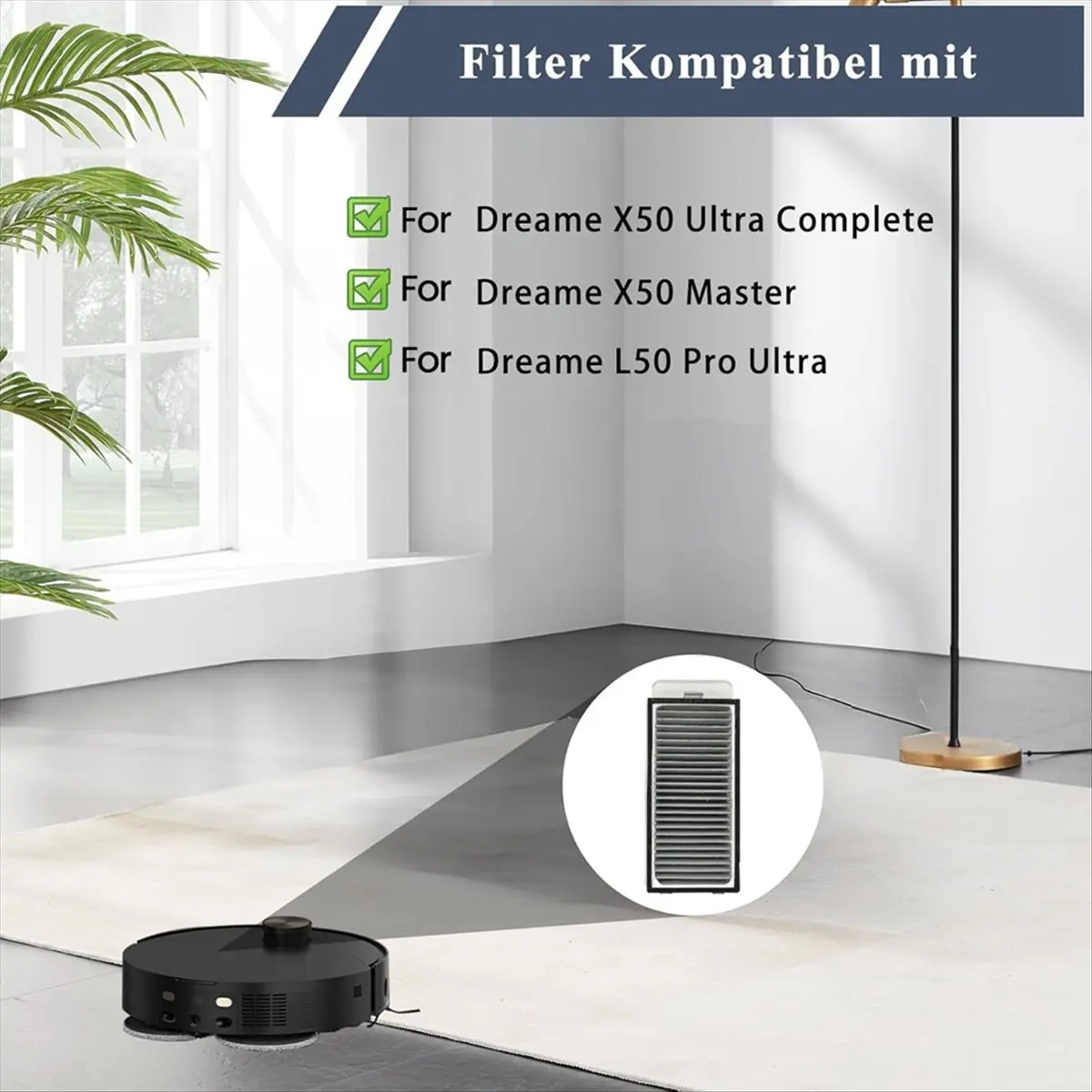 IDS-HEPA Filter for Dreame X50 Ultra Complete/L50 Pro Ultra /X50 Master/S40 Enhanced Edition Vacuum Cleaner Parts