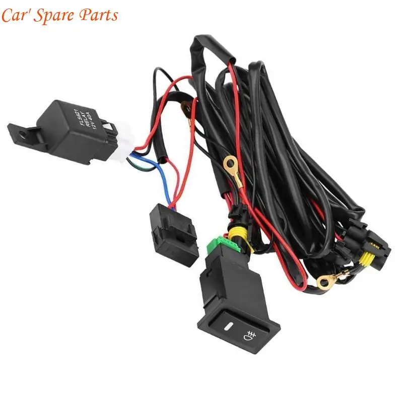 Y4UA Car Modification Accessories LED Fog Light Switch Wiring Harness Automotive Fog Light Switch Harness