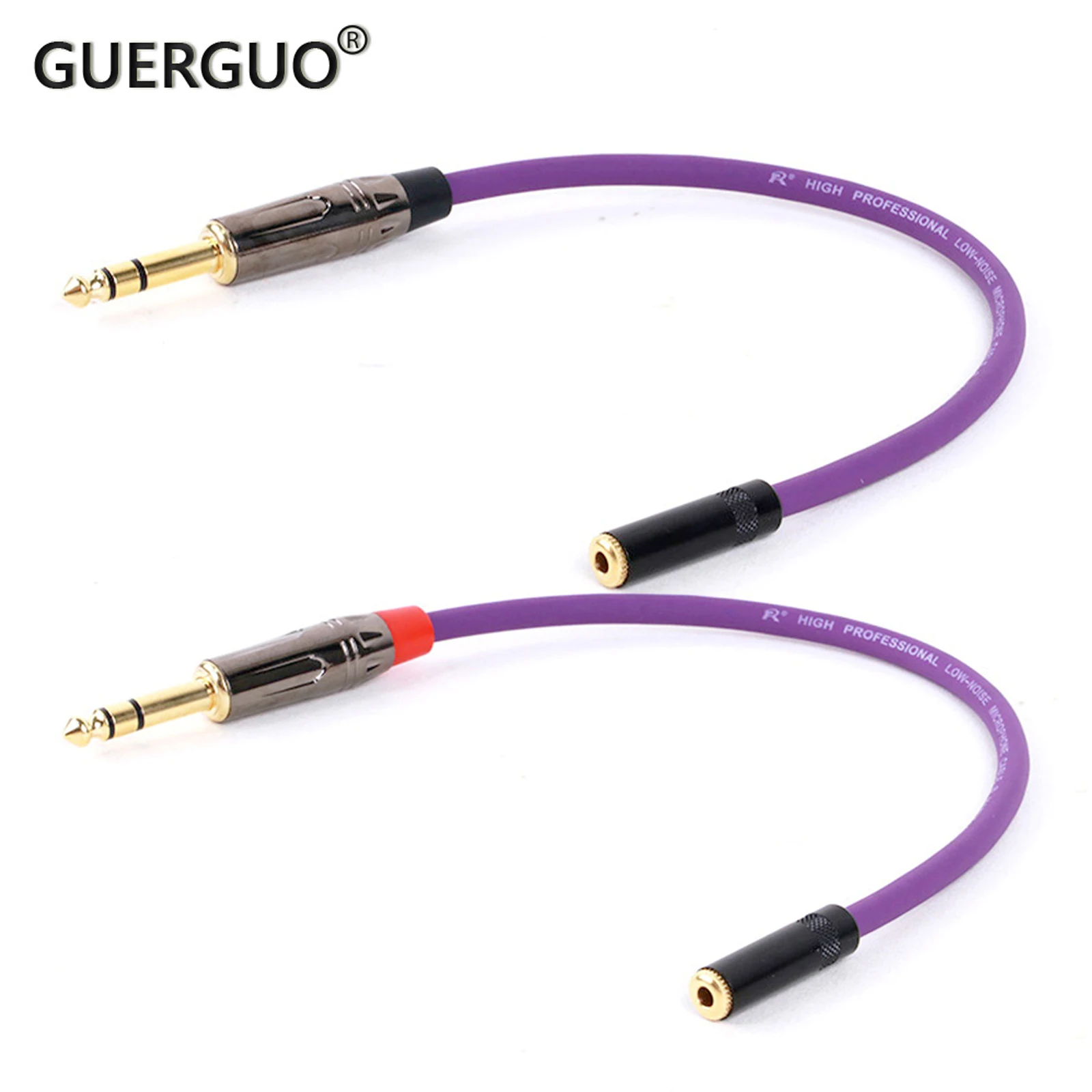 

0.3M-15M 6.35mm to 3.5mm Jack Audio Converter Headphone Adapter 3 5 Female Stereo to 6.5 Male Stereo AUX Jack for Guitar Mixer