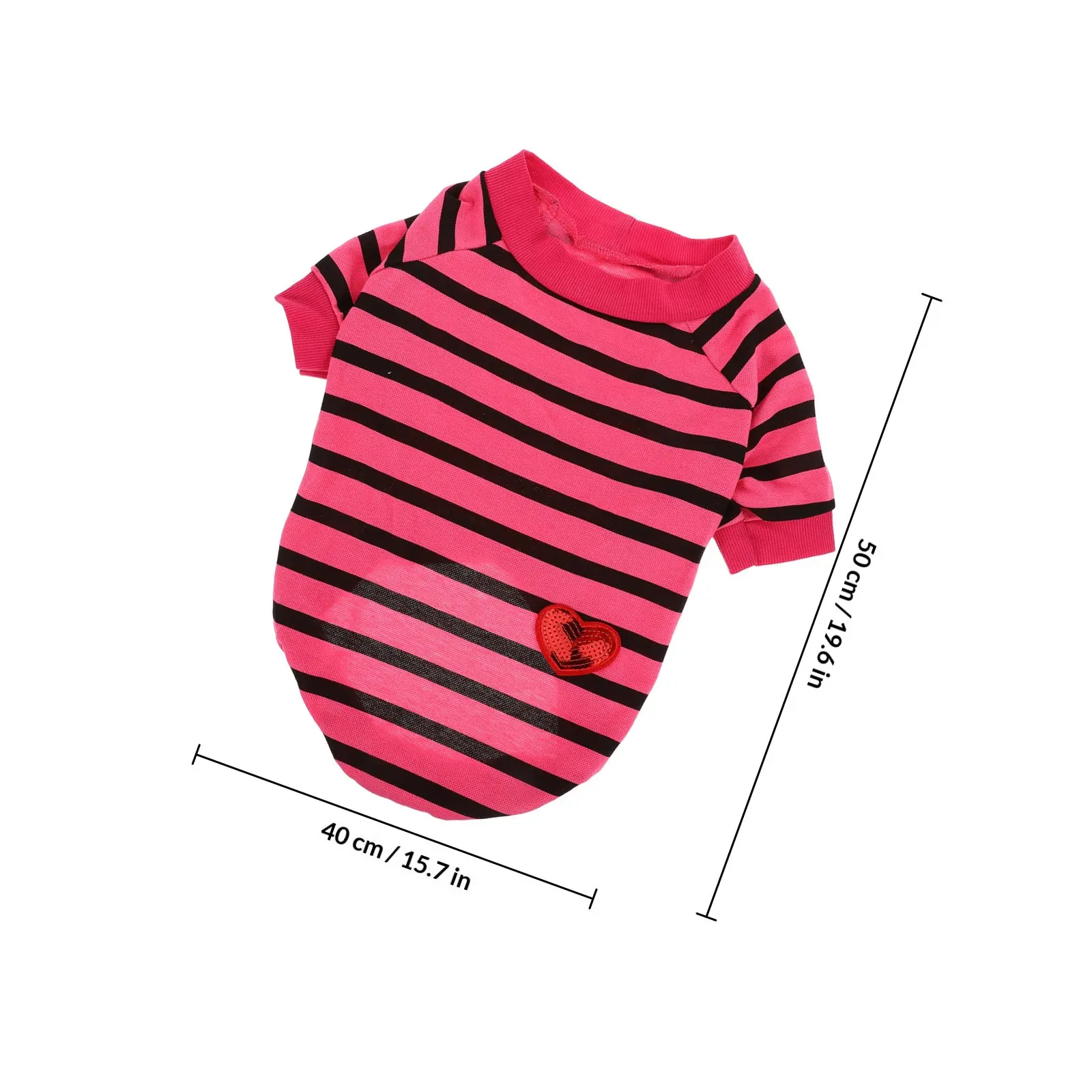 Breathable Dog T-Shirt Cotton Striped Shirt for Puppy Summer Outdoor Fun Cute Pet Clothing for Parties Festivals Photos Eye