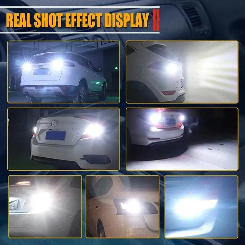 1156 LED Headlight Bulbs 6500K Cool White 2 Pack 12V All Weather Use Lights for S130 S140 S160 S170 S180 Autos