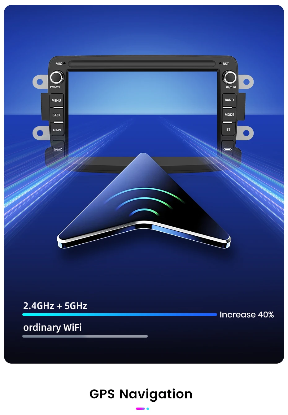 Junsun 7" Wireless Carplay Android Auto Autoradio für Renault Dacia Duster Sandero Dokker Logan Captur GPS RDS Multimedia Player – Detail 20