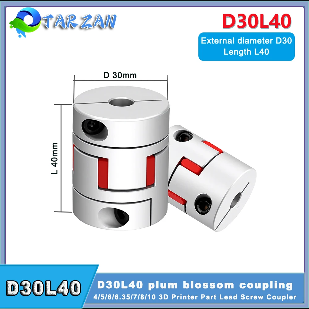D30L40 اقتران البرقوق 6/6.35/8/10/12/14/16 مللي متر ل محرك CNC مخلب رمح المقرنة آلة الحفر محرك معزز اقتران ثقب داخلي #1