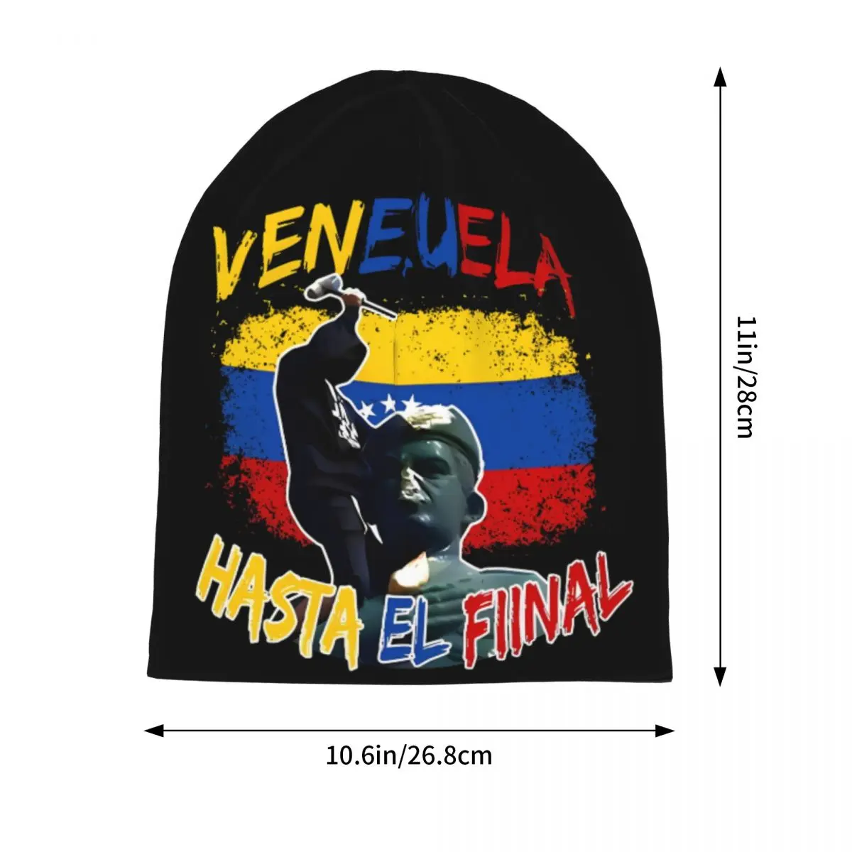 Venezuela Hasta El Final Chemo Beanie Cap Man Woman Winter Wear Beanies Skullies Caps Venezuela Flag Bonnet Knit Hat