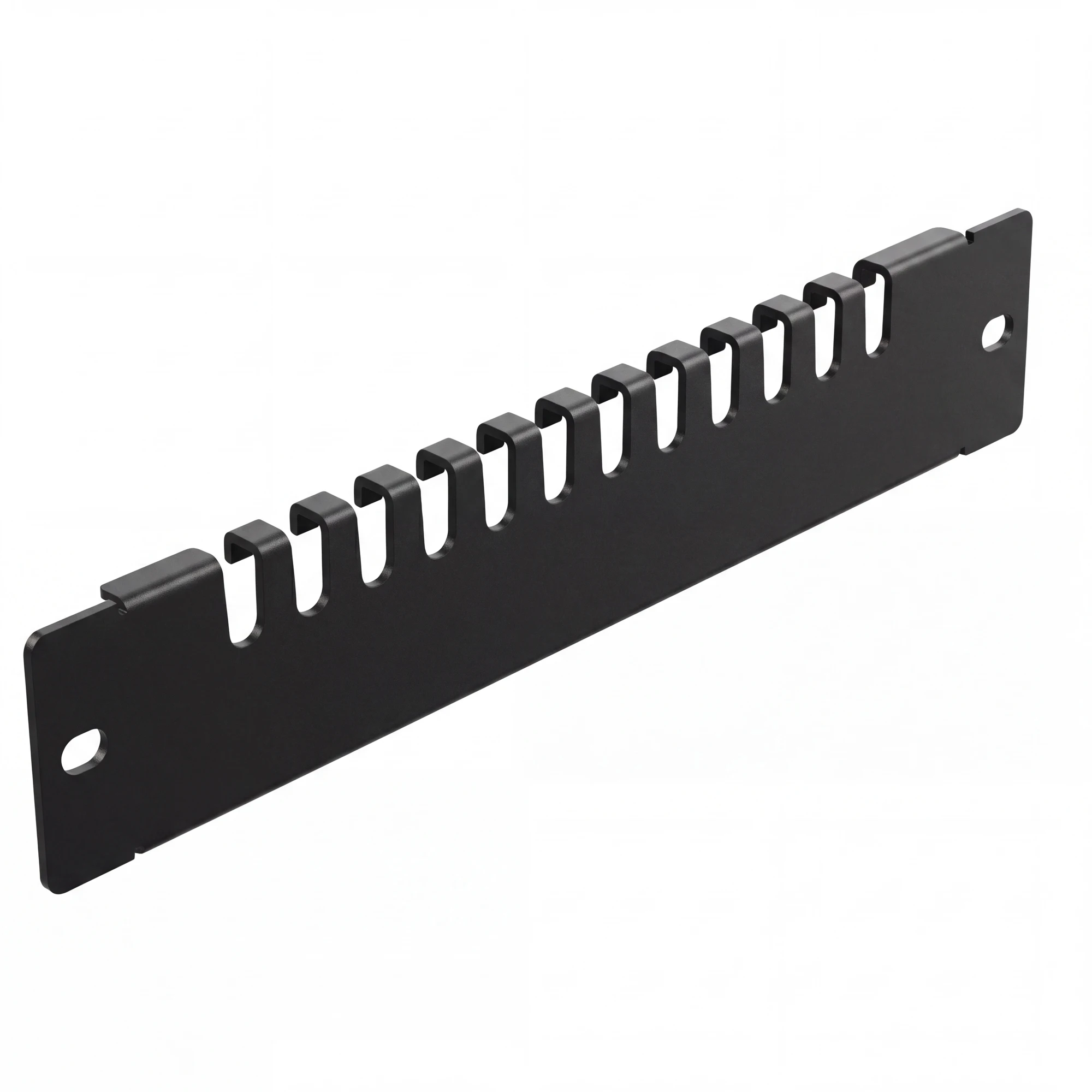1/2/4/5/10PCS 1U 10 Inch Rack Cable Management Panel 12 Slot Metal Cable Organizer Cable Routing for Server Cabinet