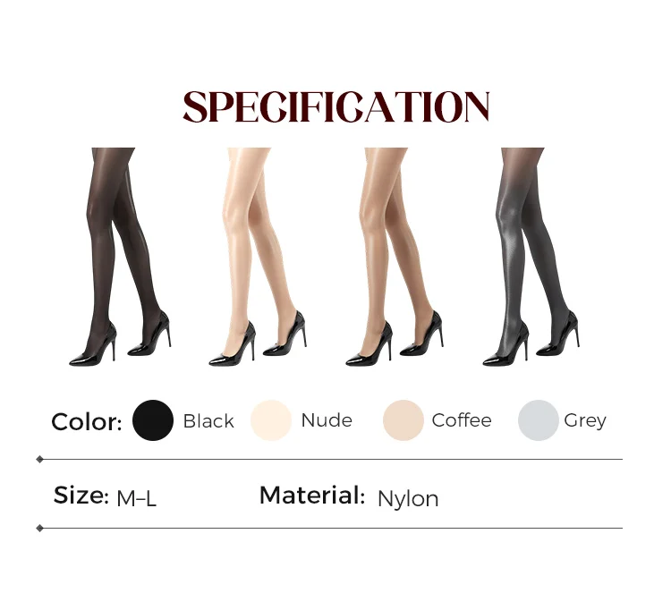 Ku 1 زوج مثير أسود حجم كبير 15D 100% Oli لامعة شير جوارب طويلة للنساء مرونة الإناث بسلاسة رقيقة جدا يغطي الرجل