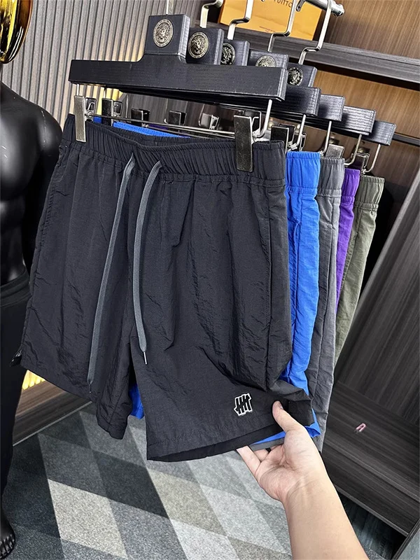 

Men's Outdoor Workwear orts Qui Dry Lightweight Summer Beach Pants Four-Five Split Mid-Thigh Straight Leg Casual Trousers