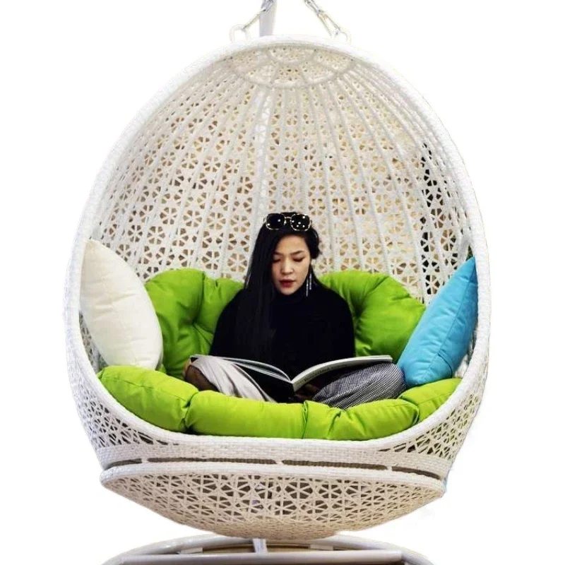 

Hanging basket rattan chair, balcony hanging basket chair, indoor swing Internet celebrity bird's nest chair