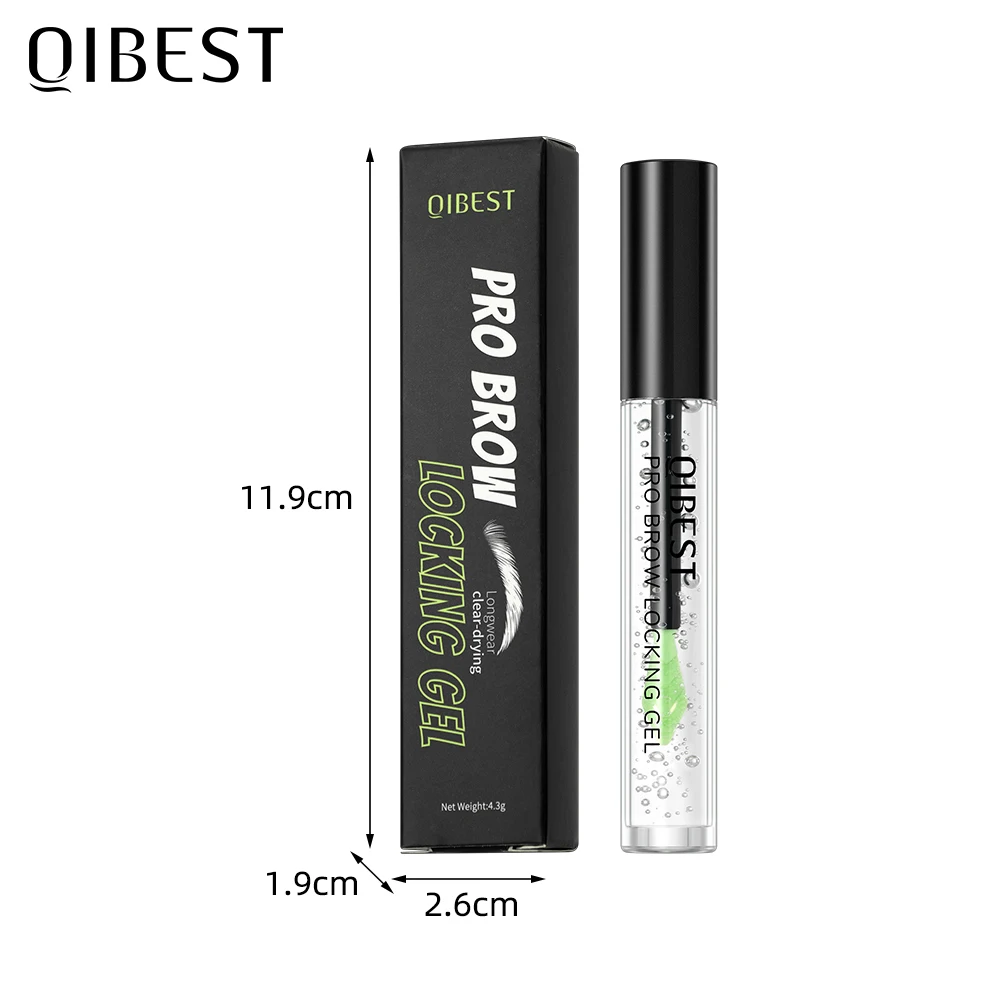 QIBEST Gel trasparente impermeabile Crema per lo styling delle sopracciglia Fissaggio duraturo Trucco naturale Gel per lo styling delle sopracciglia liquido trasparente Bellezza