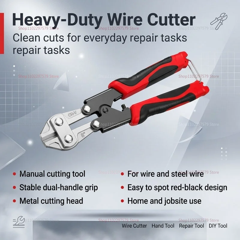 8 Inch Electrician Wire Cutter Non-Slip Handle Heavy Duty Precision Cutting Tool For Home DIY Home Repair Save Time And Effort.