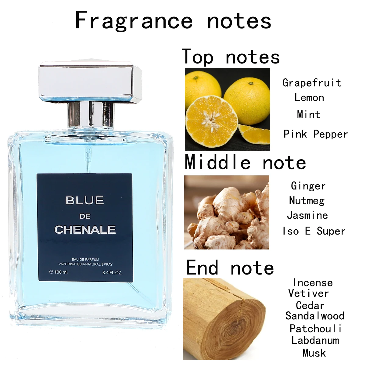 1pc 100ml/3.4fl ,Men's Cologne Perfume, Eau De Toilette, Lasting Aromatic woody notes Oriental Notes,Ideal Gift For Men