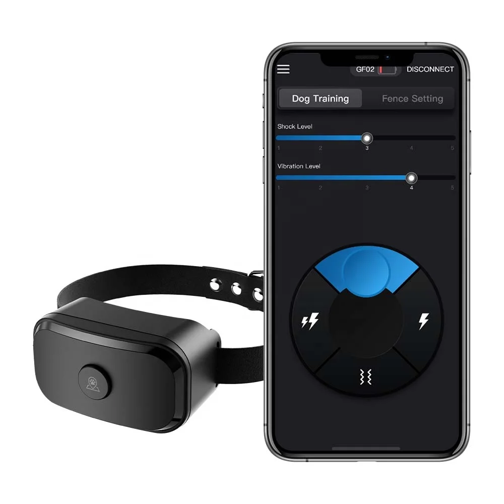 

Plastic Dog Training Collar Beep Vibration Shock GPS Wireless Dog Fence 5000m Range Rechargeable Waterproof Outdoor Use