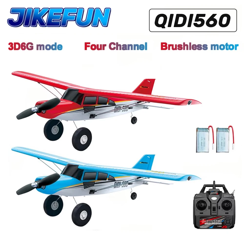QIDI560 M7 Moore Offroad-Flugzeug RC Segelflugzeug 4CH EPP-Schaumstoff Ferngesteuertes Brushless-Flugzeug mit LED-Licht Modellspielzeug
