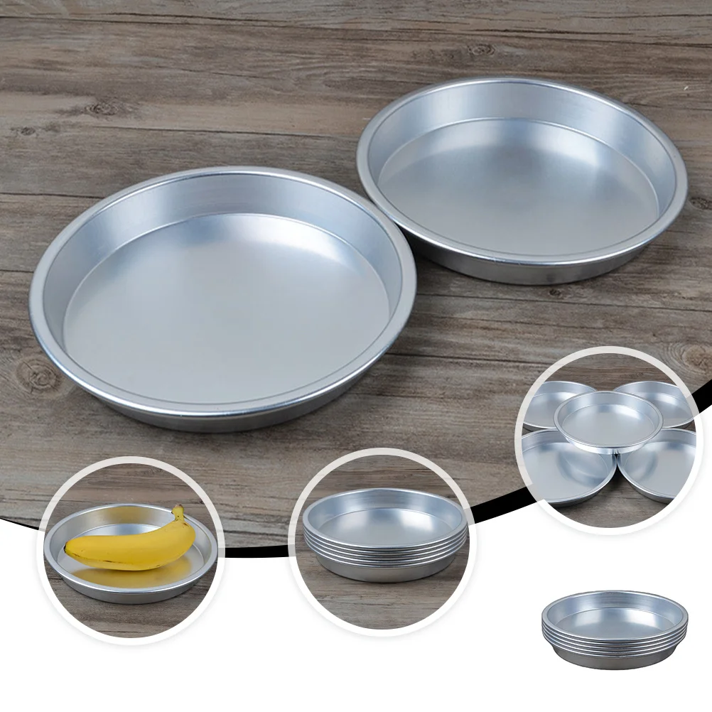 

5 pcs Aluminium Alloy Dinner Plates For Bbq Picnic Camping Snack Fruit Food Tray Party Outdoor Dining Kitchen Barware