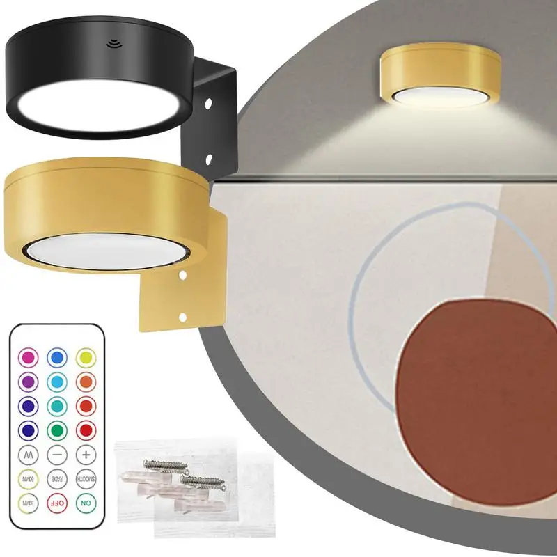 Picture Lights Magnetic LED Painting Light With Remote Control Battery Operated LED Accent Lamp For Corridor Stairs Pictures