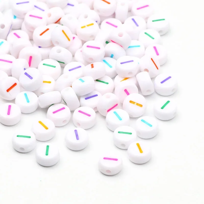 100-500PCS Bunte Runde A-Z Alphabet Buchstaben Acryl Lose Spacer Perlen für Schmuck Machen Diy Armband Halskette zubehör – Detail 10