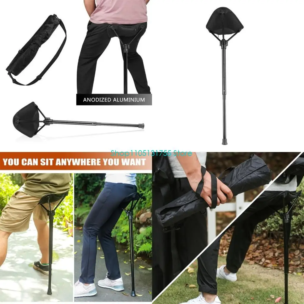 

K0EF Регулируемый телескопический складной стул на одной ножке, высокий стул для бездельника