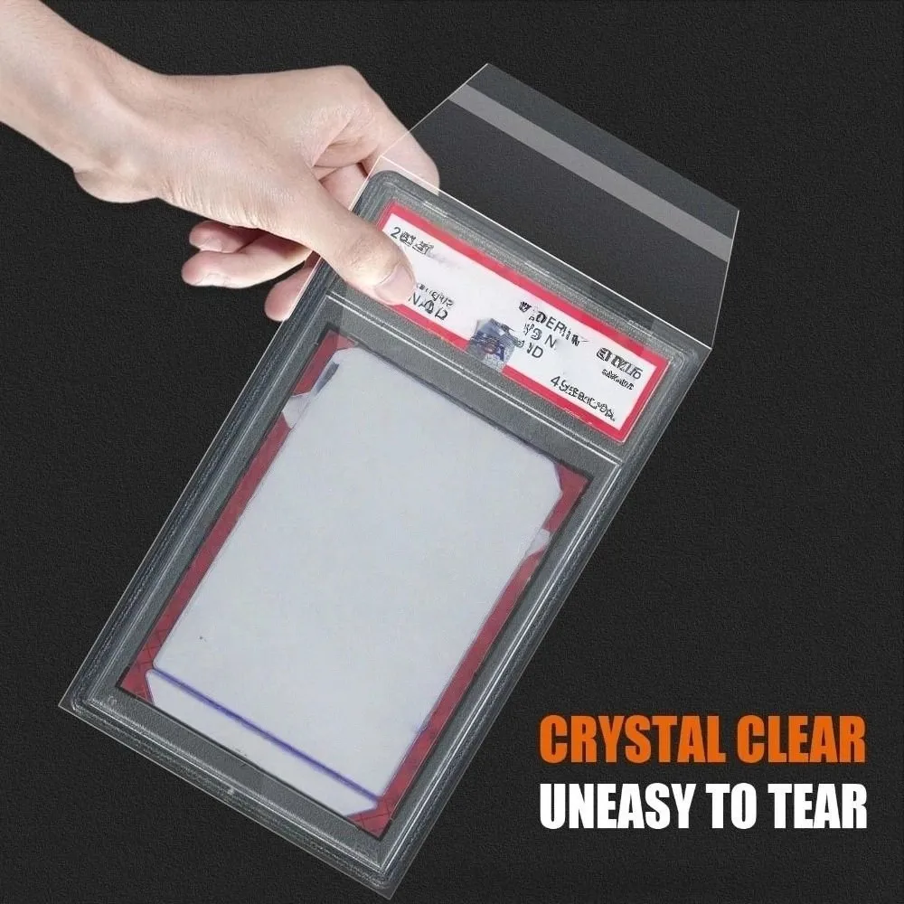 100 hojas transparentes PSA BGS funda de losa impermeable fuerte PSA BGS tarjeta película de ladrillo película protectora de tarjeta de puntuación duradera