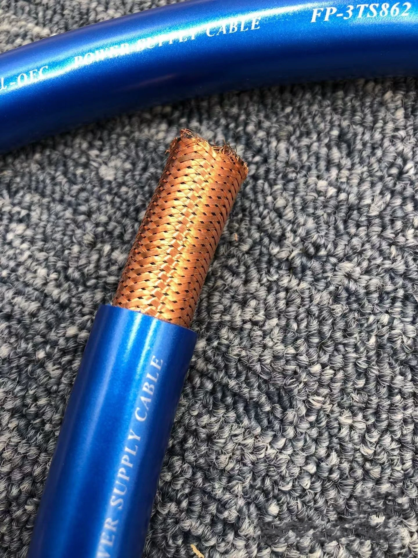 Furutech Flagship FP-3TS862 Cabo de alimentação do Japão, cabo de alimentação de cobre livre de oxigênio, cabo em massa