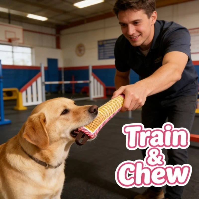 

Прочная жгут-игрушка из джута для дрессировки собак: игрушка для перетягивания и игр, устойчивая к укусам, тренировочное оборудование для служебных собак