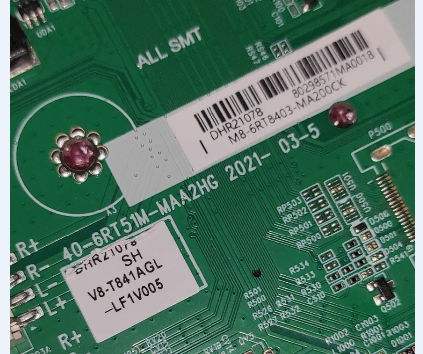 ¡Envío gratis! M8-6RT8403-MA200CK de red WiFi, fuente de alimentación tres en uno, placa base de TV, 40-6RT51M-MAA2HG, V8-T841AGL-LF1V005
