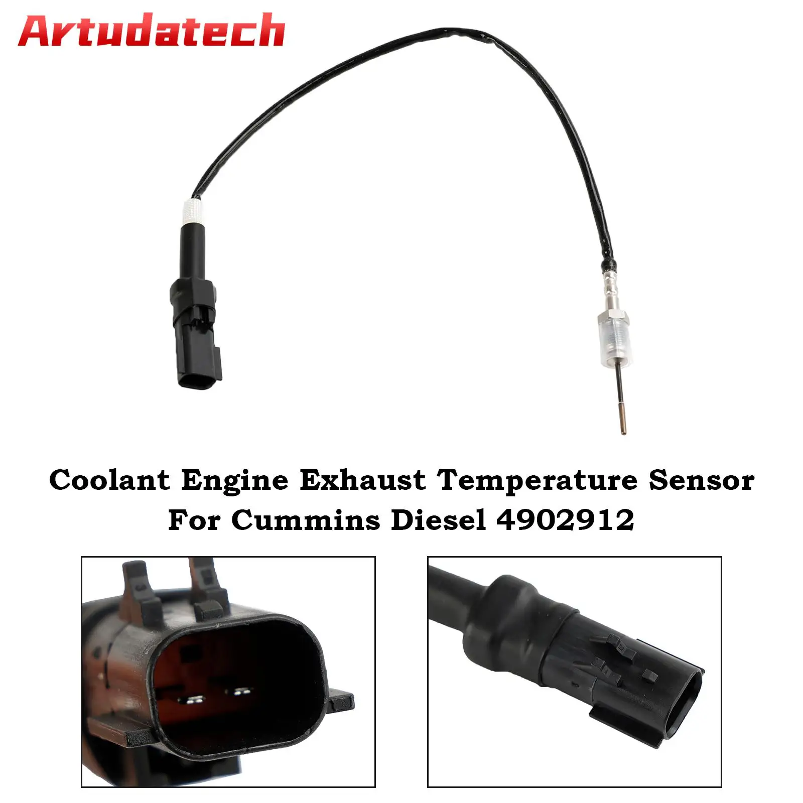 Artudatech Coolant Engine Exhaust Temperature Sensor For Cummins Diesel 4902912