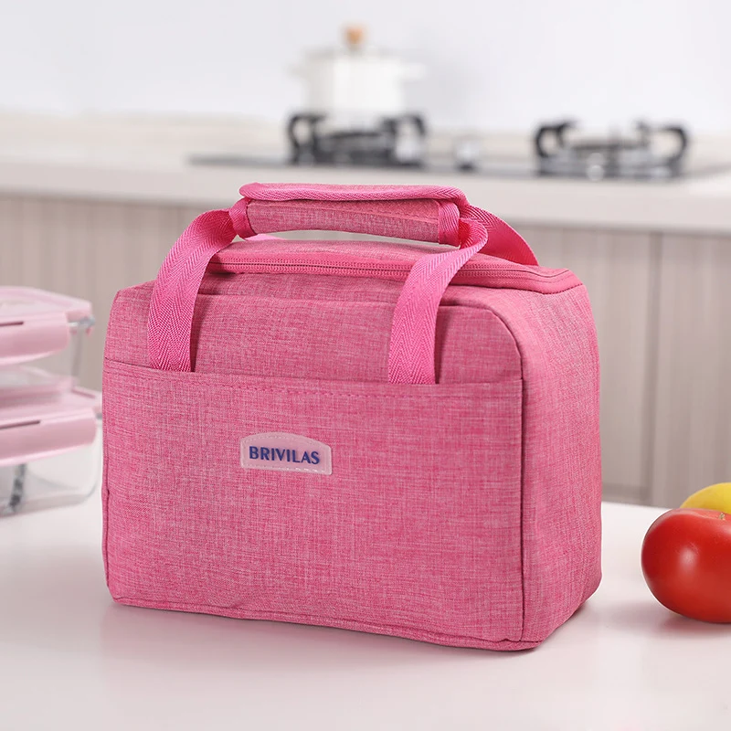 Lunch Bag for Women Men Waterproof Thermal Insulated Lunch Box Bento Pouch Dinner Insulation Bag Student Thickened Lunch Bags