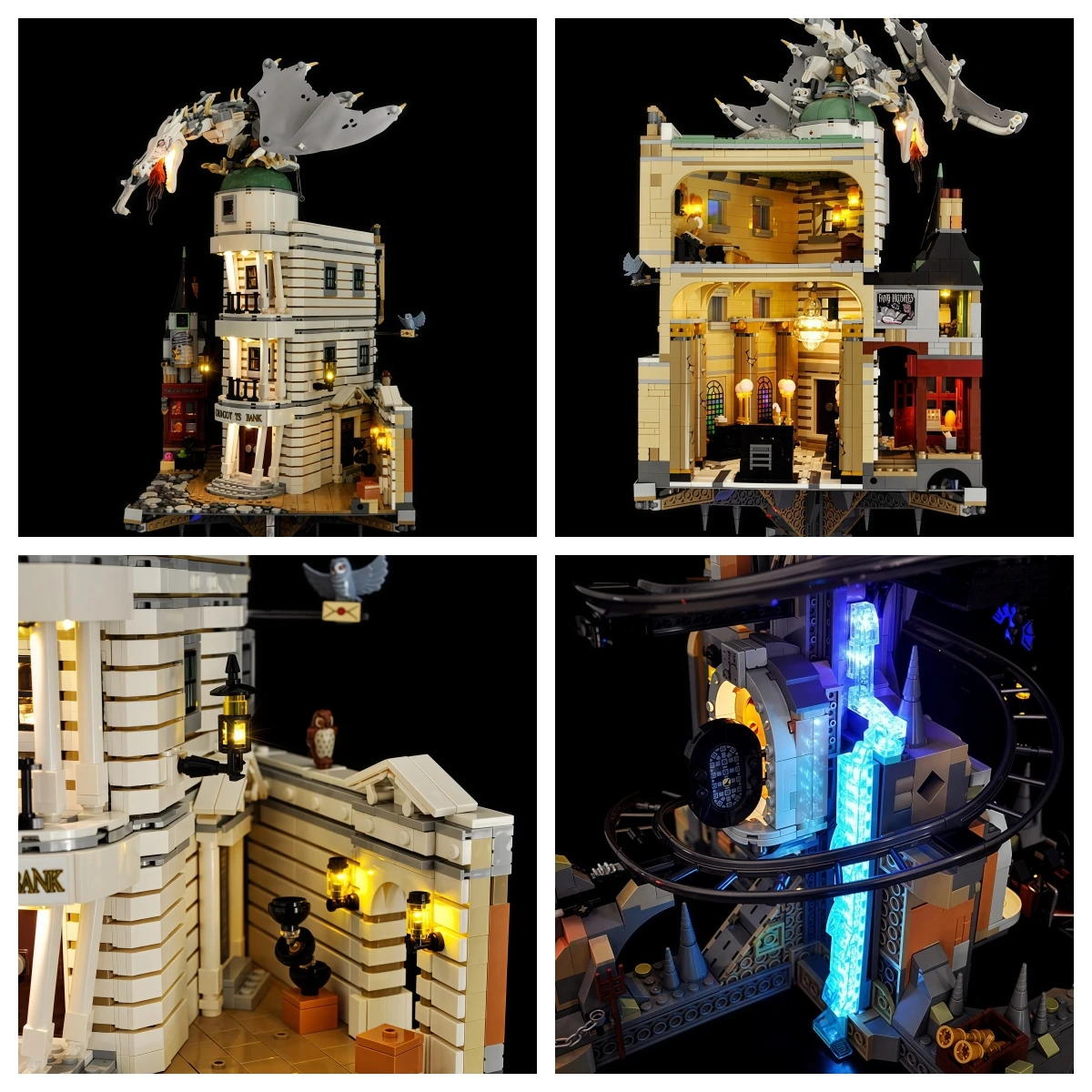 LED Light (No Model) For LEGO 76417 Harry Potter Gringotts Wizarding Bank-Collectors’Edition Building Blocks view 4