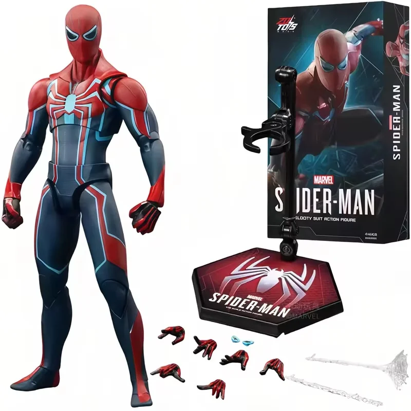 Zd Toy Iron Spider-Man Advanced Suit Legends No Way Home Peter Parker Goud Zwart Rood Model Actiefiguur Volwassenen Collectible Speelgoed