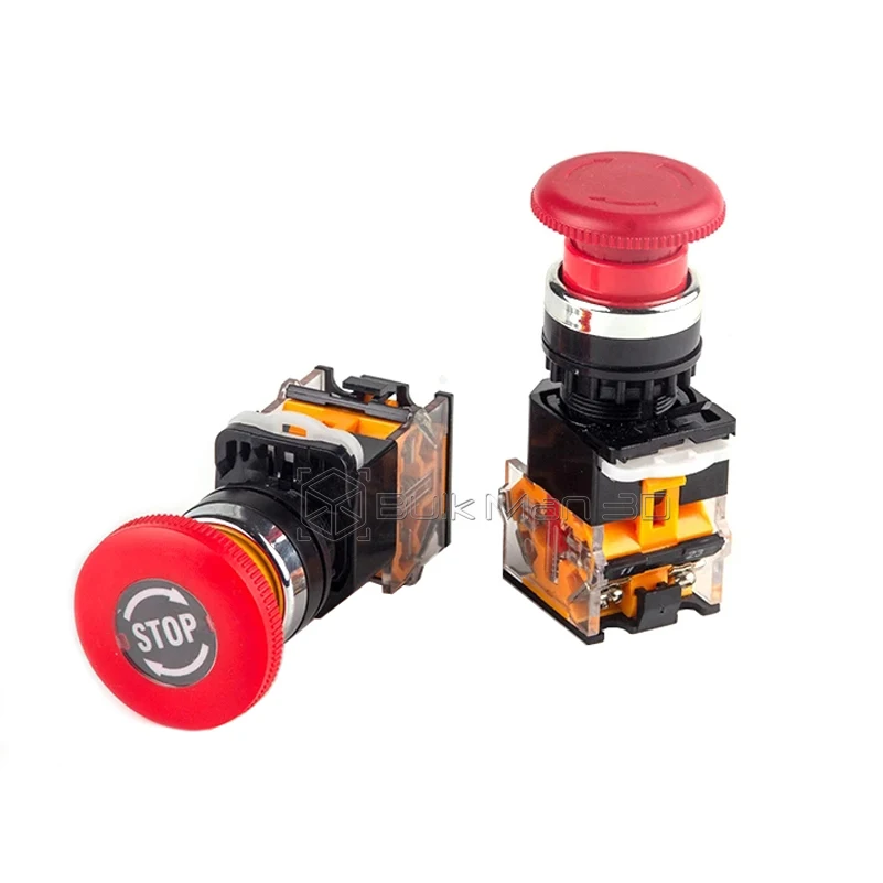 22mm LA38-11ZS D'urgence Arrêt Autobloquant Puissance Électrique plus lente pièce Push Switch Bouton 10A/440V